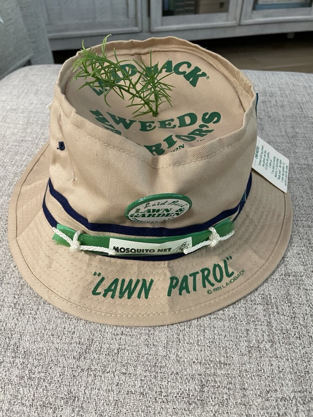 Laid Back Weed Warriors Bucket Hat Gardening 90s Vintage Survival Kit